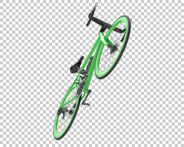 Klassisches Fahrrad isoliert auf transparentem Hintergrund 3D-Darstellung
