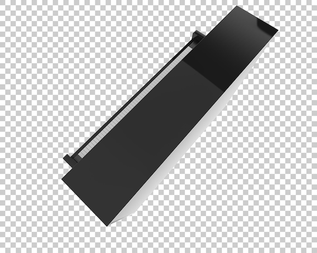 Klavier isoliert auf transparentem Hintergrund, 3D-Darstellung