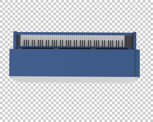 PSD klavier isoliert auf transparentem hintergrund, 3d-darstellung