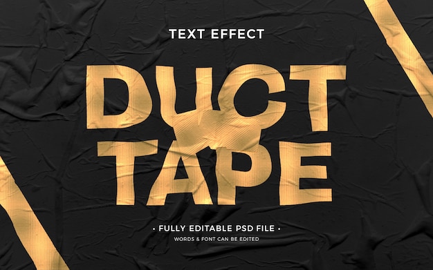 Klebeband-Text-Effekt
