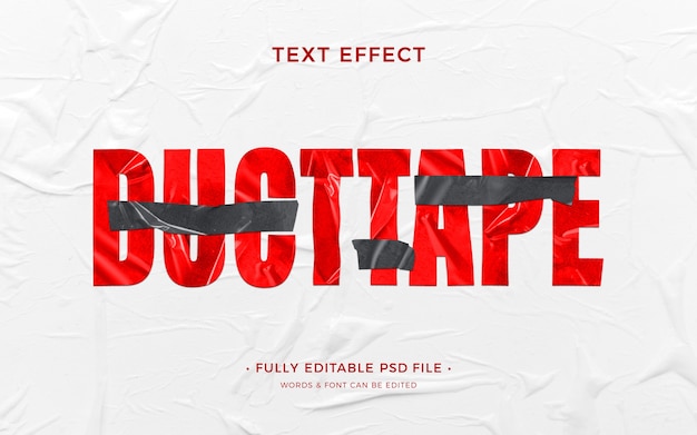 Klebeband-Text-Effekt