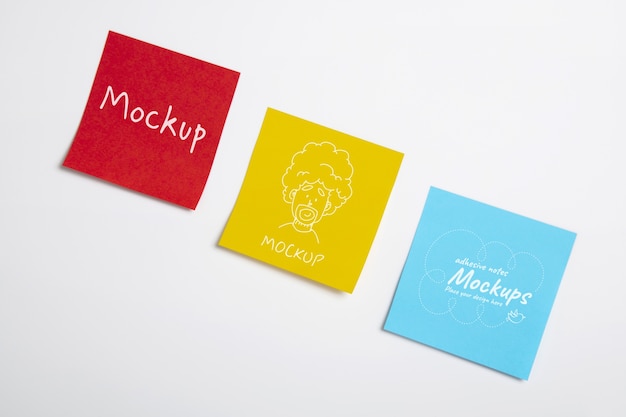 Klebezettel-Mockup-Design