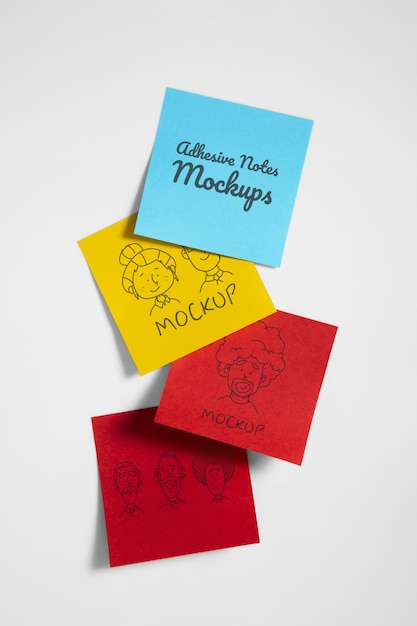 Klebezettel-Mockup-Design