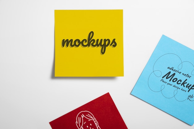 Klebezettel-Mockup-Design