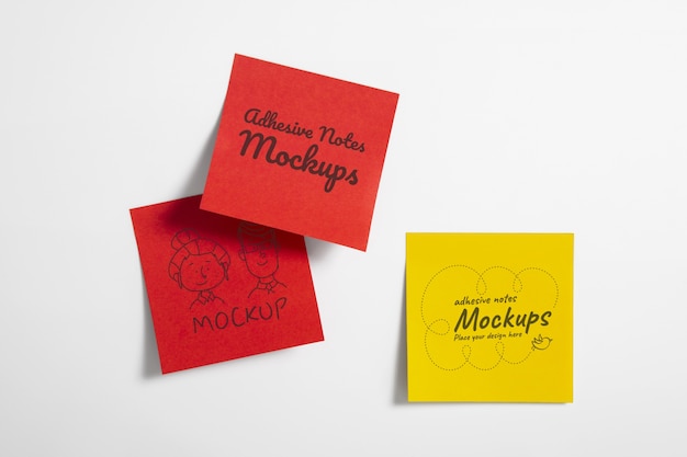 Klebezettel-Mockup-Design