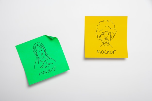Klebezettel-Mockup-Design