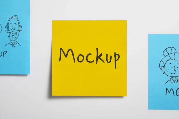 Klebezettel-Mockup-Design