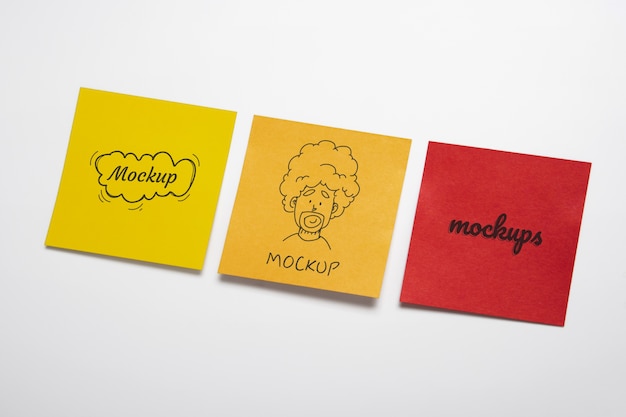 Klebezettel-Mockup-Design
