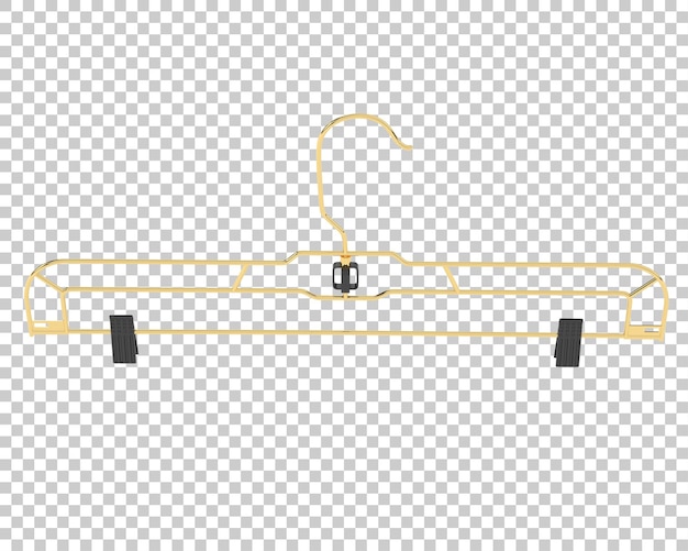 PSD kleiderbügel auf transparentem hintergrund 3d-darstellung