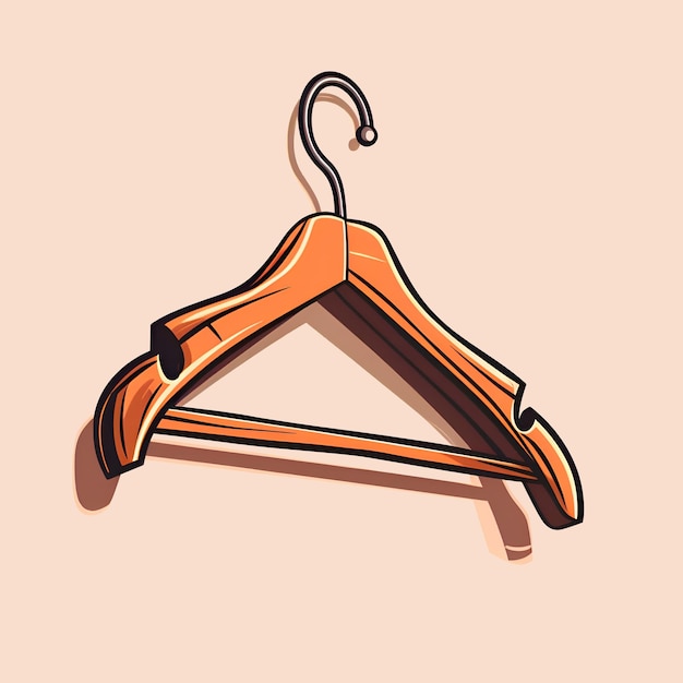Kleiderbügel-Symbol Cartoon-Illustration des Kleiderbügel-Symbols für das Web