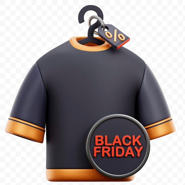 PSD kleiderrabatt black friday 3d-symbol