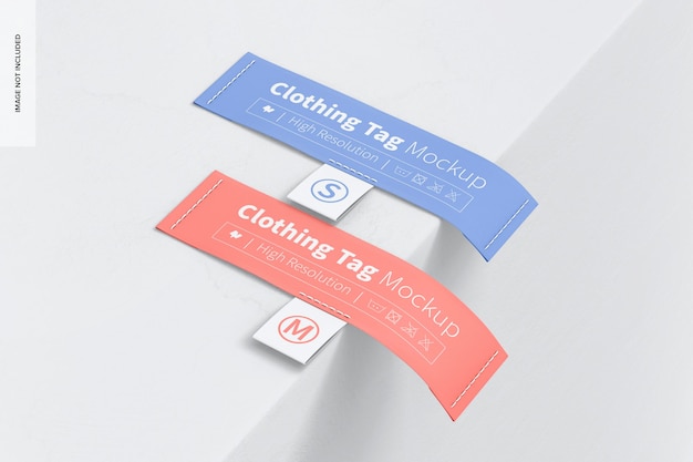 Kleidung tags mockup