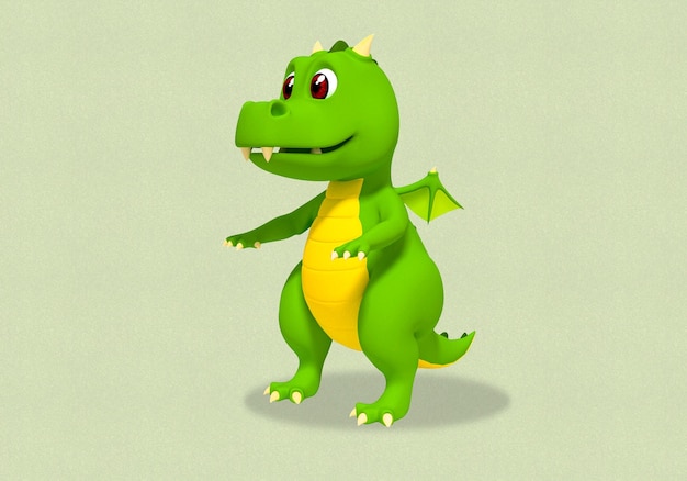 Kleine Dinosaurier 3D-Darstellung