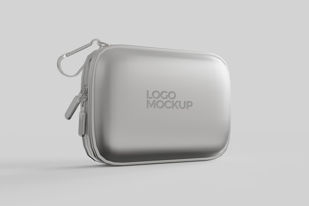 PSD kleine tasche mit quadratischem logo-mockup