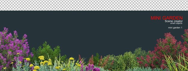 Kleiner Garten mit vielen Pflanzen