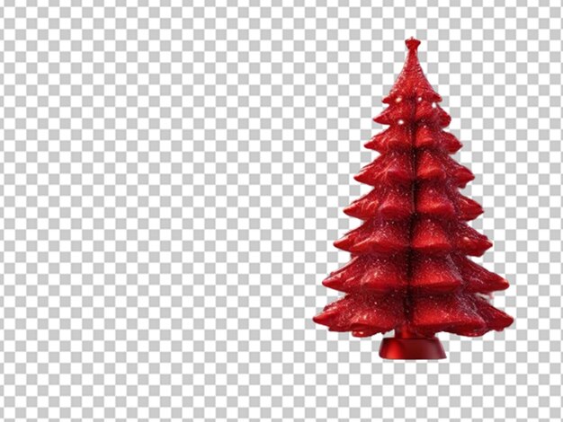 Kleiner lebendiger roter weihnachtsbaum in 3d