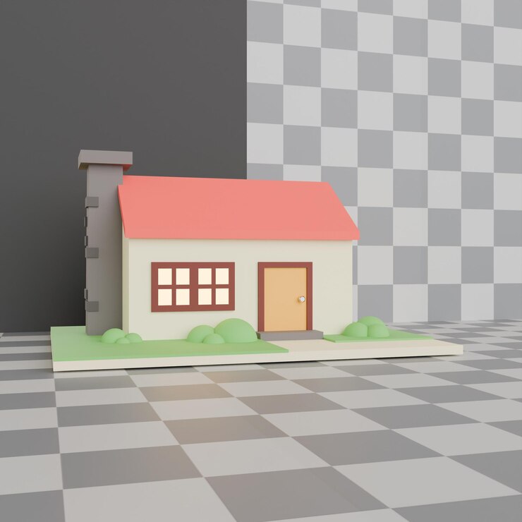 Kleines Haus Lowpoly