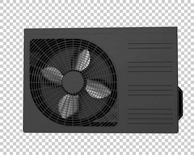 PSD klimaanlage isoliert auf transparentem hintergrund 3d-rendering-illustration
