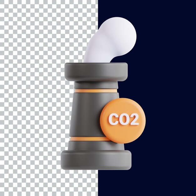 Klimawandel 3D-Icon-Rendering von Asset-Design 3D- Icon-Illustration