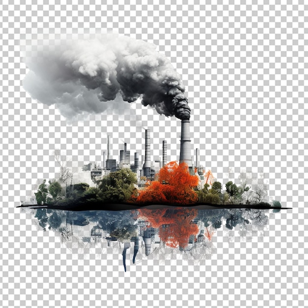 PSD klimawandel mit industrieller umweltverschmutzung