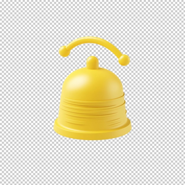 Klingelwarnung neues Ereignis-Informationszeichen oder -symbol auf durchsichtigem Hintergrund