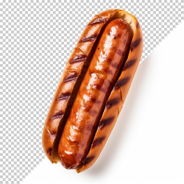 PSD knackwurst isolado em fundo transparente