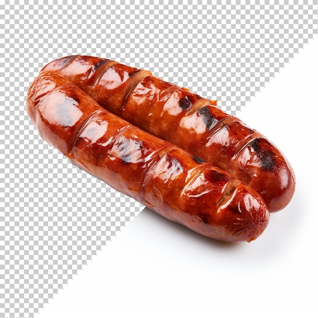 PSD knackwurst isolado em fundo transparente