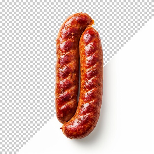 PSD knackwurst isolado em fundo transparente