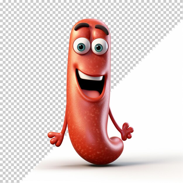 PSD knackwurst isolado em fundo transparente