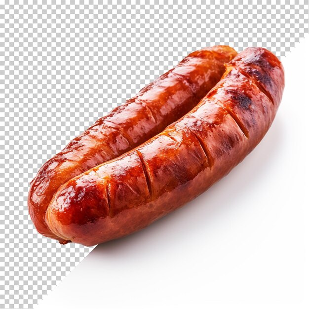 PSD knackwurst isolé sur un fond transparent