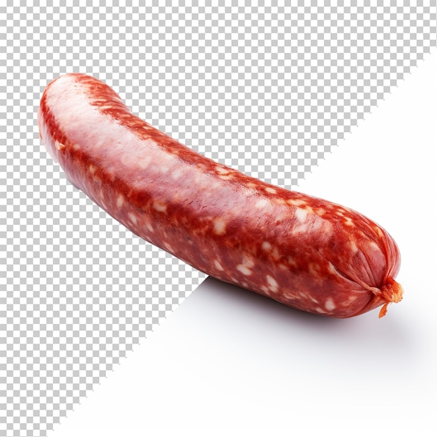 PSD knackwurst isolé sur un fond transparent