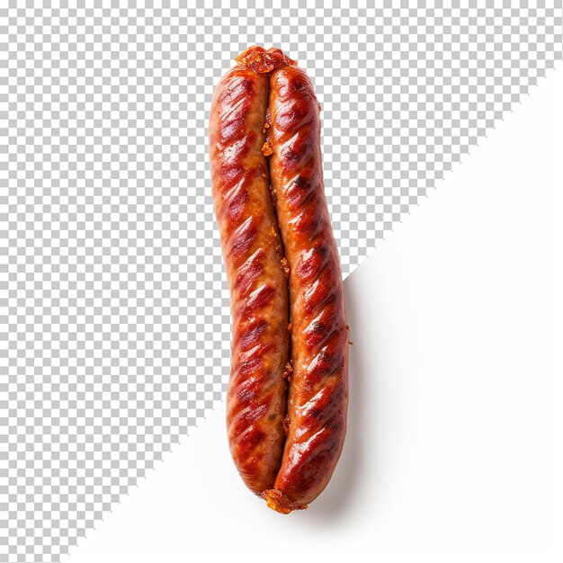 PSD knackwurst isolé sur un fond transparent