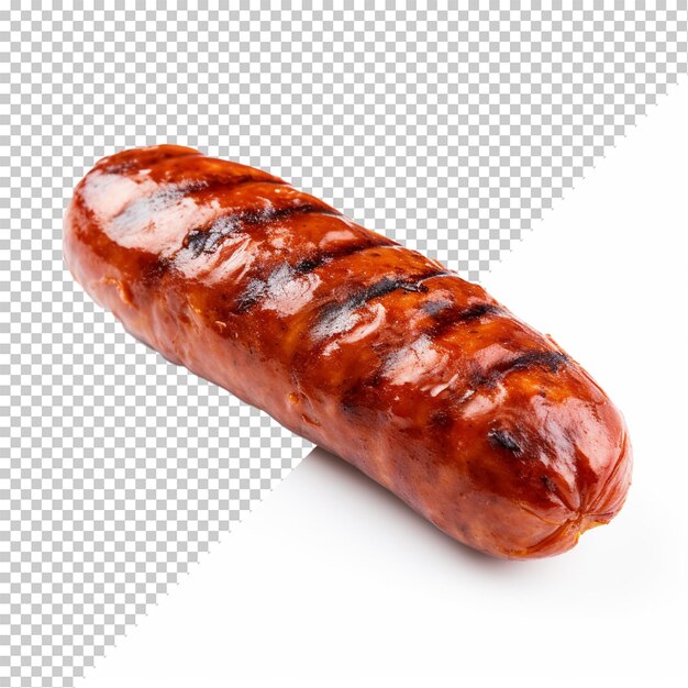 PSD knackwurst isolé sur un fond transparent