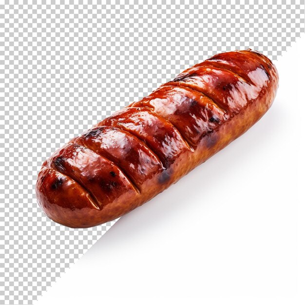 PSD knackwurst isolé sur un fond transparent