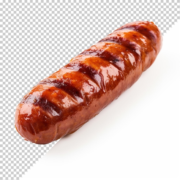 PSD knackwurst isolé sur un fond transparent