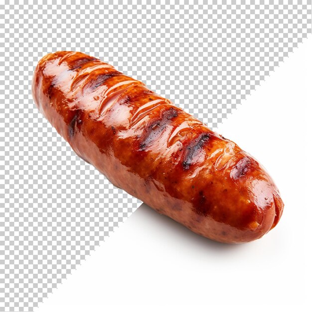 PSD knackwurst isolé sur un fond transparent