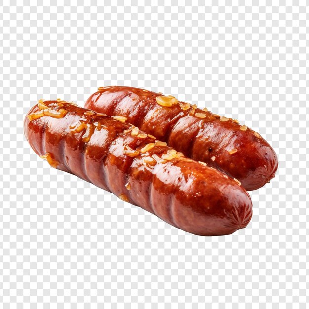 PSD knockwurst isolé sur un fond transparent