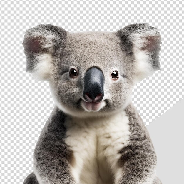 PSD koala aislado en un fondo transparente png