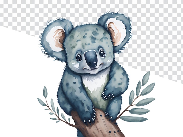 PSD koala aquarela delícia versátil para chá de bebê cartões de convite de aniversário design de decoração