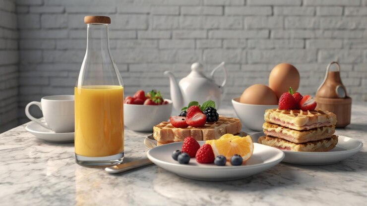 PSD köstliche brunch-leckereien für einen perfekten morgen