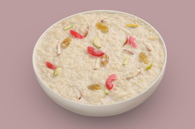 köstliche hausgemachte Semai Vermicelli Kheer Khir Mithai