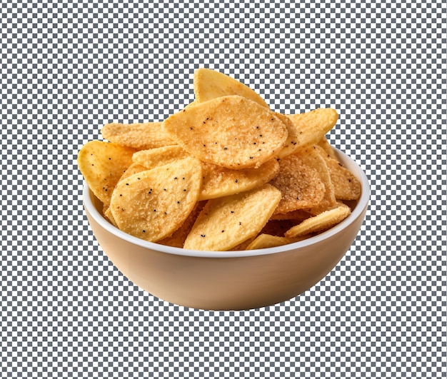 Köstliche Quinoa-Chips isoliert auf transparentem Hintergrund