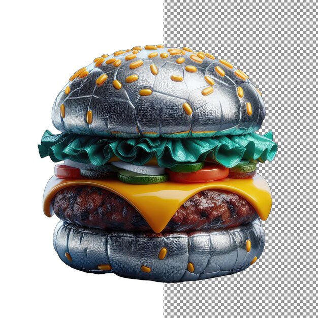 PSD köstlicher 3d-burgergenuss