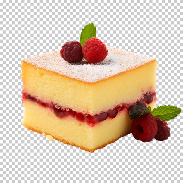 PSD köstlicher beerenkuchen, der auf einem durchsichtigen hintergrund isoliert ist