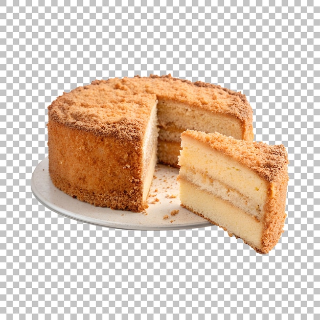 köstlicher CrumbTopped-Tort, geschnitten aus einem