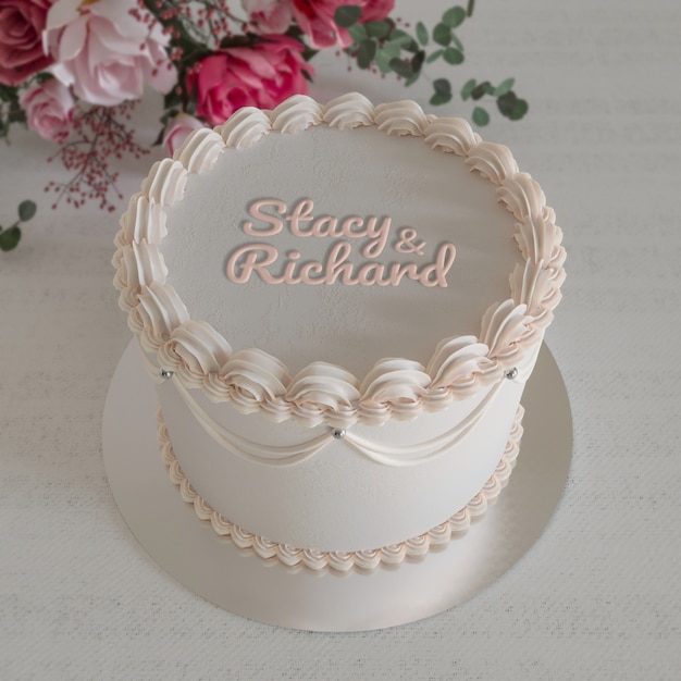 köstlicher Kuchen mit Text-Mockup