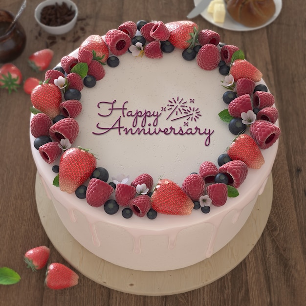 köstlicher Kuchen mit Text-Mockup