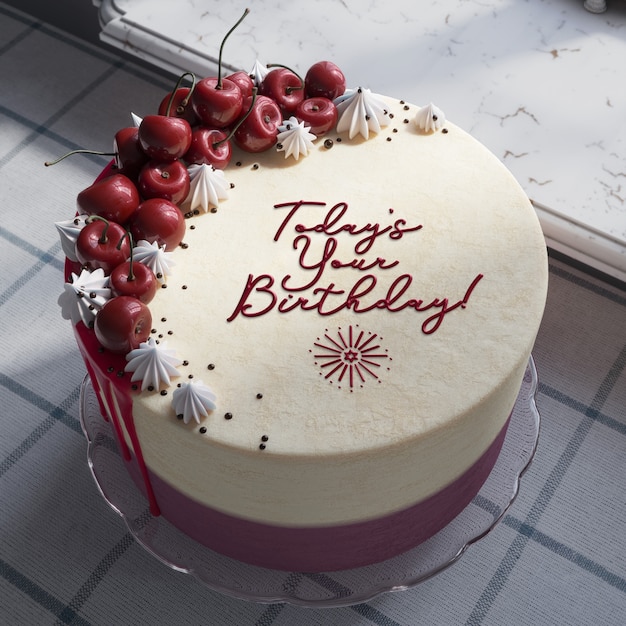 köstlicher Kuchen mit Text-Mockup