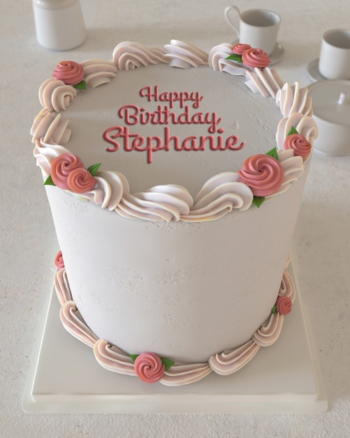 köstlicher Kuchen mit Text-Mockup