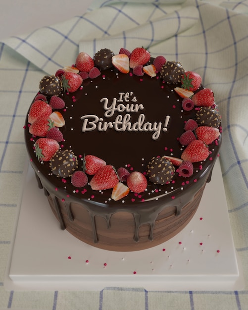 köstlicher Kuchen mit Text-Mockup
